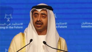 Birleşik Arap Emirlikleri Dışişleri Bakanı Şeyh Abdullah bin Zayed Al-Nahyan
