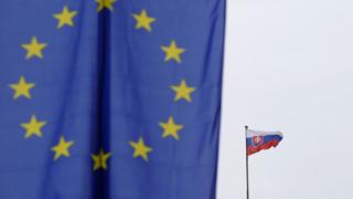 EU and Slovakia flag