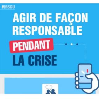 Be responsible during the crisis