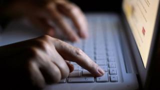 Hands on a keyboard