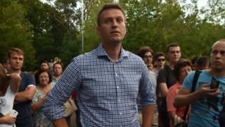 Алексей Навальный на митинге против "Закона Яровой"