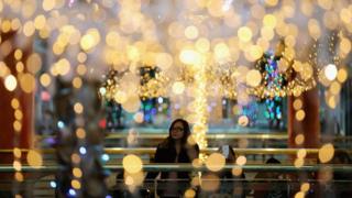 Shoppers at The Trafford Centre on 27 November 2015 in Manchester,