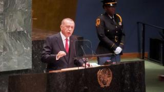 اردوغان في الجمعية العامة للأمم المتحدة 2019