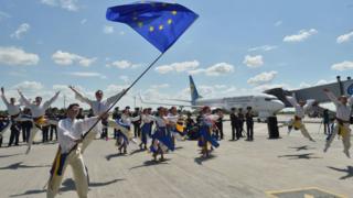 Безвіз, Україна, Аеропорт, літак
