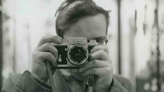 Robert Blomfield taking a picture of himself.