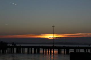 Ha'Penny Pier at sunset