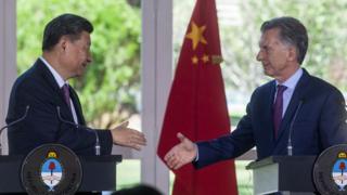 El presidente Macri con su par chino, Xi Jinping, durante el encuentro del G20 en Buenos Aires, en 2018.