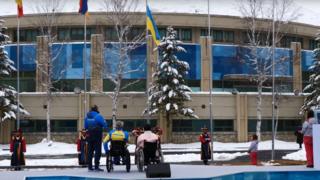 Підняття прапора України на ХІІ зимових Паралімпійських іграх