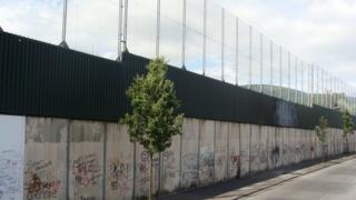 Peace wall in Northern Ireland