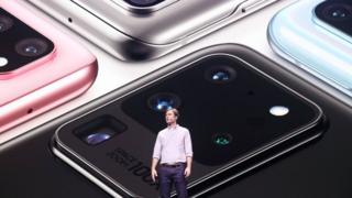 Samsung Head of US Mobile Product Management Drew Blackard speaks at Samsung's Galaxy UNPACKED in February 2020.