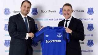 Kampuni ya Sportpesa baada ya kuweka mkataba wa kuidhamini klabu ya Everton kutoka Uingereza
