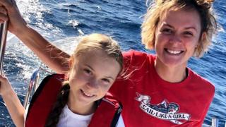 Greta Thunberg and Nikki Henderson