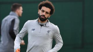 Salah s'est entraîné dimanche avec un préparateur physique.