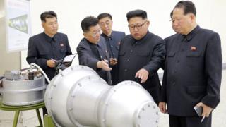 North Korean leader Kim Jong-un in this undated photo released by North Korea's Korean Central News Agency (KCNA) in Pyongyang September 3, 2017.