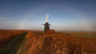 Fogbow at Herringfleet Mill in Norfolk