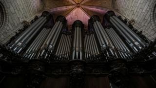 The great organ at Notre Dame in Paris