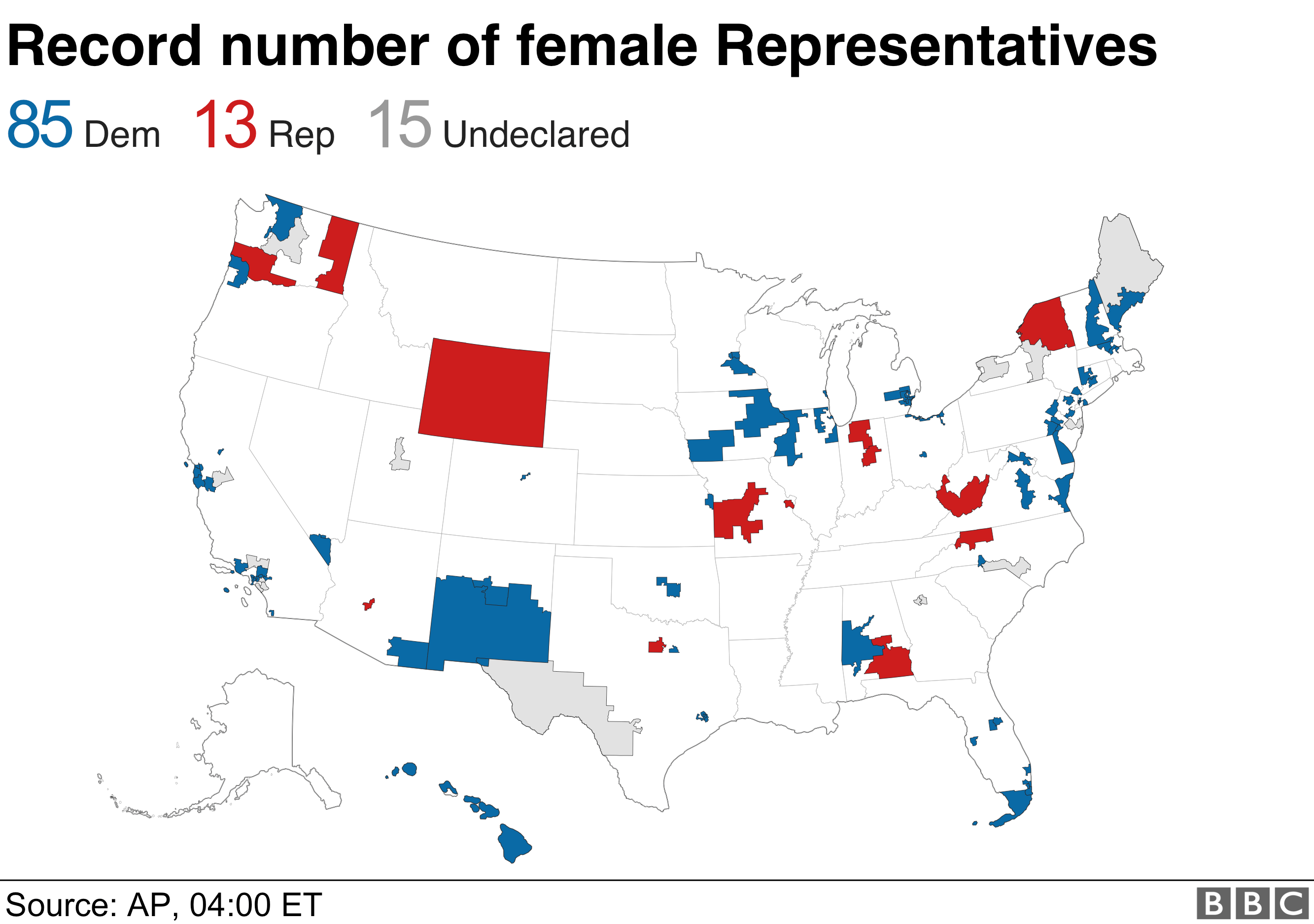 Us Mid Term Election Results 2018 Maps Charts And Analysis Bbc News