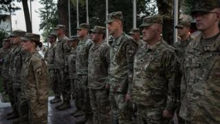 US troops in Kabul, Afghanistan, on 4 September 2017
