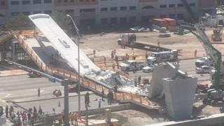Collapsed bridge