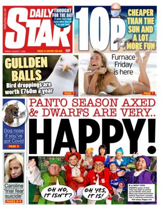 Daily Star front page