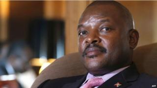 Rais wa Burundi Pierre Nkurunziza