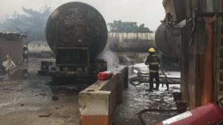 Ụlọ ọrụ Second Coming Oil and Gas mgbe ọkụ ahụ rechara ya