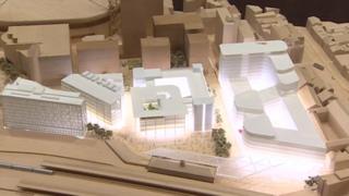 A model of the new BBC HQ