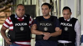 Imagen del arresto de Roberto Borge en Panamá en junio de 2017.