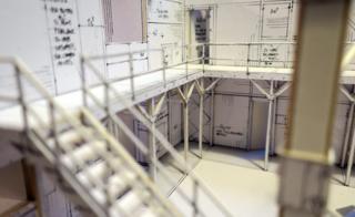 Industrial zone paper model