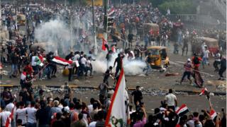 Irak'ta protestolar