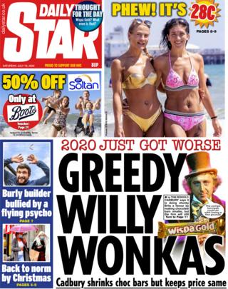 The Daily Star front page 18 July