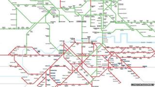 Free transport diagram