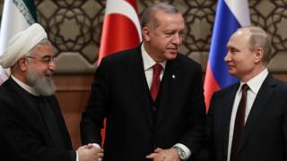 بوتن وأردوغان وروحاني