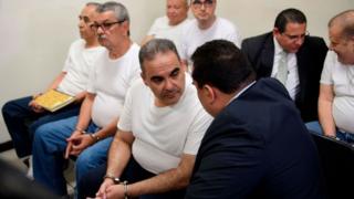 Elías Antonio Saca, expresidente de El Salvador, durante la audiencia donde le condenaron a 10 años por corrupción.