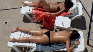 Spain - topless bathing