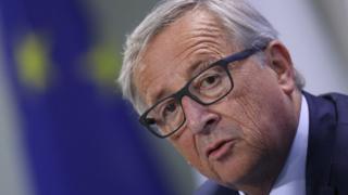 Avrupa Komisyonu Başkanı Jean-Claude Juncker 29 Haziran'da Berlin'de AB liderleri toplantısında.