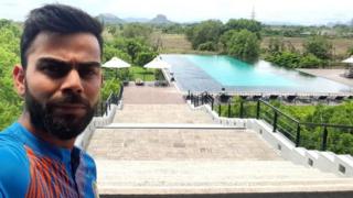 'At Dambulla for the ODIs now, another beautiful location'