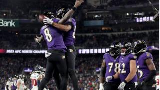 Baltimore Ravens v Houston Texans in the NFL play-offs