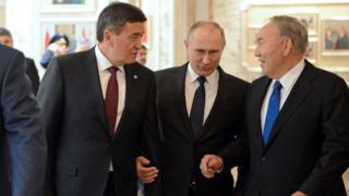 Кыргызстандын, Орусиянын жана Казакстандын президенттери