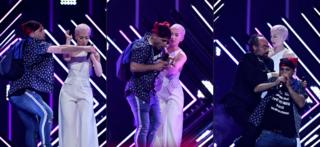 SuRie stage invasion