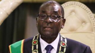 Robert Mugabe on 15 September 2015