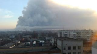 пожежа на військовому арсеналі на Харківщині