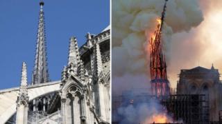 Scene of blaze in Paris