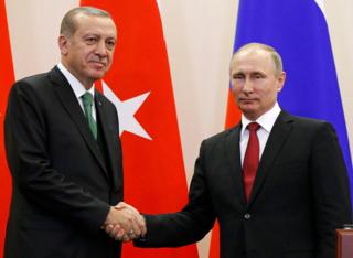 Cumhurbaşkanı Recep Tayyip Erdoğan ve Rusya Devlet Başkanı Vladimir Putin