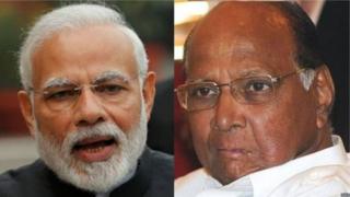 नरेंद्र मोदी-शरद पवार