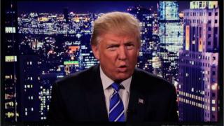 Reprodução de pronunciamento de Donald Trump