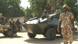 Des soldats du Nigeria