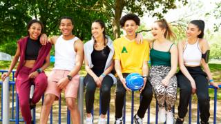 Six young people