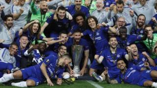 Jugadores del Chelsea celebran