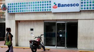 Una oficina de Banesco en Caracas.